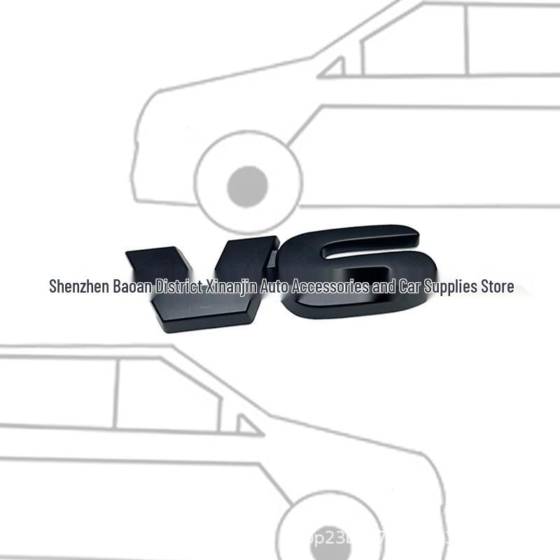 Наклейка с логотипом V6 для автомобиля Toyota Tundra TRD PRD SR5, модифицированная, для задней части и кузова