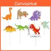 Dinosaur Dessert Flag Plugin Set 21pcs Paper Party Supplies For Celebration Events