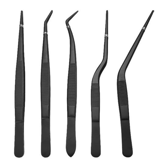 Kitchen Tweezer Tong Stainless Steel Cooking Tweezers Professional Chef Food Tongs for Cooking Feeding Baking Decorating