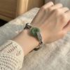 Vintage Retro Beaded Bracelet New Chinese Style Green  Bangle  Holiday Gifting