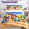 3pcs Pupstruction Bedding Set Duvet Cover Closure Includes 1 Duvet Cover & 2 Pillowcases, Soft and Comfortable for All Seasons.