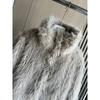 Winter  Women's Fashion Faux Fur Effect Long Sleeve Stand-up Collar Short Coat