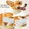 Pet Wash Free Gloves Cat Shower Wipes Dog Dry Cleaning Deodorization Mittens Tear Marks Removal Foot Wiping Buttocks Wiping Mitt