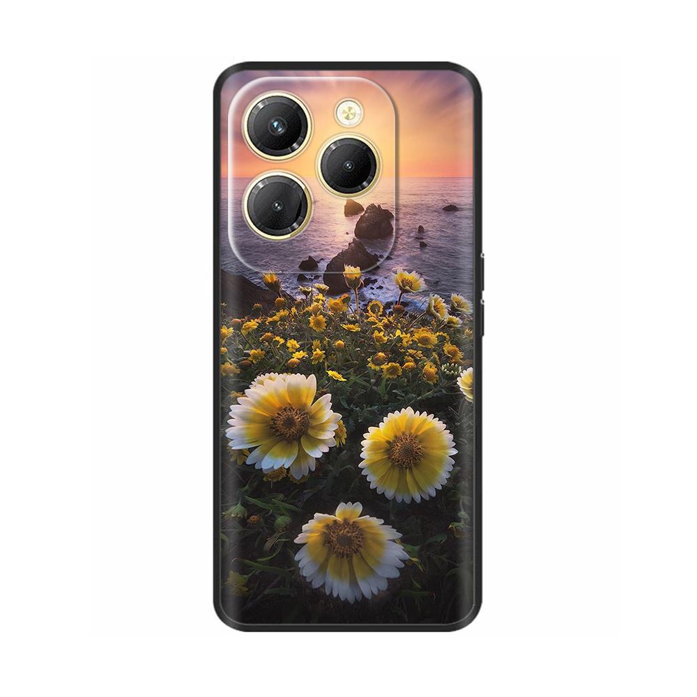 Для чехла Infinix Hot 40 Pro Ударопрочный Силиконовый Мягкий Чехол для Телефона Задняя Крышка для Infinix Hot 40 Pro Hot40 40i Hot40i Чехлы Fundas