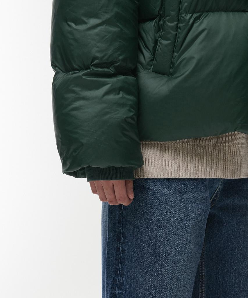 Musinsa Standard Короткая стеганая куртка-пуховик Ripstop [Racing Green]