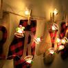 Exclusive LED Santa Claus Snowflake Bell String Lights for Christmas Decoration