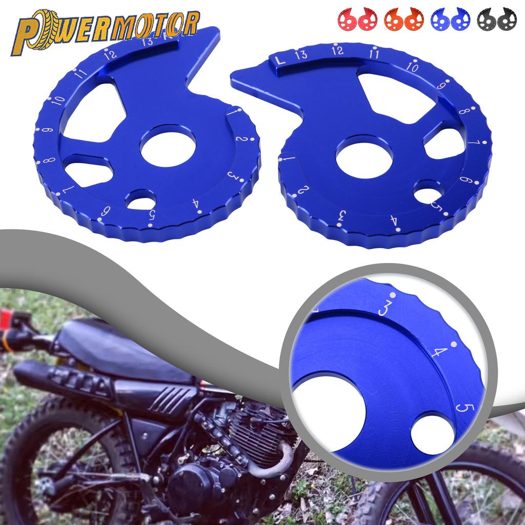 For Yamaha Motorcycle CNC Chain Adjuster Regulator For YAMAHA TTR TW XT XTZ WR DT 200 225 250 600 125RE 125R 225E 250R 250Z 600E