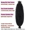 Пружинистые Афро Твисты Черные Синтетические Вязаные Волосы Marley Twist Кудрявые Плетения Наращивание Волос DIY Парики Для Женщин