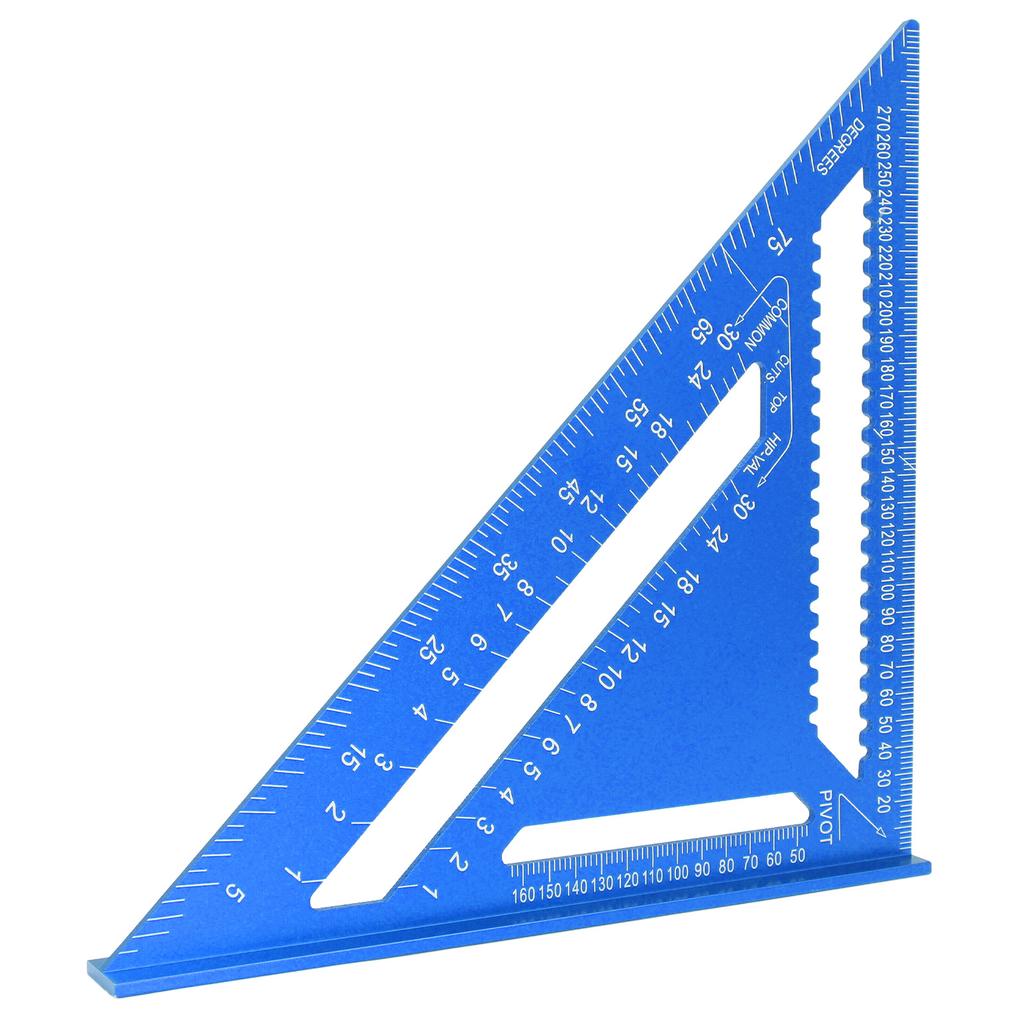 12-дюймовый стропильный угольник 45 90 градусов плотницкий треугольный линейка алюминиевый сплав деревообработка метрическая