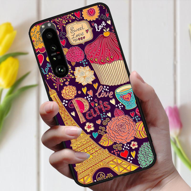 3D Тисненый Цветочный Чехол Для Sony Xperia 10 III Чехол Милый Рельефный Чехол Для Sony Xperia 1 III 5 III 10III Чехол На Телефон Coque Модный