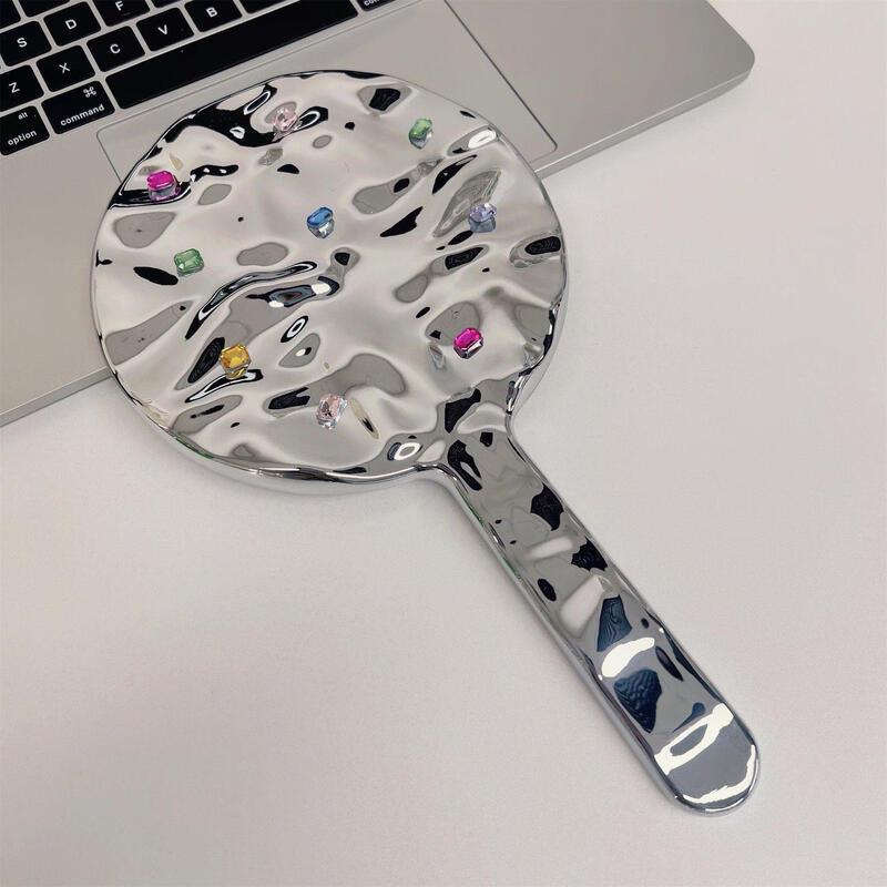 Большое круглое портативное ручное зеркало для макияжа Yipin