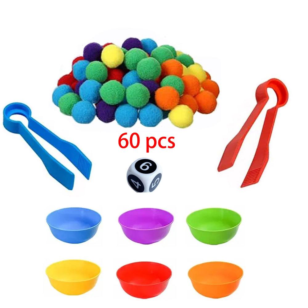 Игрушки для тренировки мелкой моторики Монтессори, цвета, когнитивная сортировка, подсчет, игры на совпадение, открытые обучающие материалы для прихода, домашнее образование