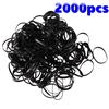 2000 Pcs/Pack Strong Elasticity Tie Hair Hair Rings Rubber Bands TPU Braided Ponytail