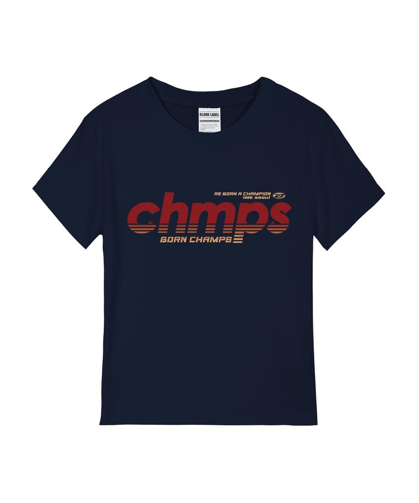 BORN CHAMPS [4 цвета] Женская стандартная футболка с коротким рукавом Re Bc Ib