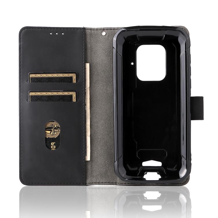 For Doogee S59 / S59 Pro Solid Color Skin Feel Magnetic Buckle Horizontal Flip Calf Texture PU Leather Case with Holder & Card Slots & Wallet