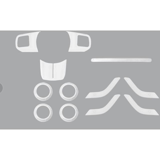 JIDIXIAN накладка на рулевое колесо автомобиля, вентиляционная крышка для кондиционера, декоративные аксессуары для дверных ручек для Jeep Wrangler JK