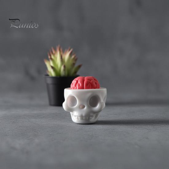 Игрушки для снятия стресса на работе 3D-печатный череп, мозг, кликер для клавиатуры, мешочек с колпачками клавиш для снятия стресса, жесткие гаджеты для стола хардкорного геймера, брелок, креативное средство для концентрации