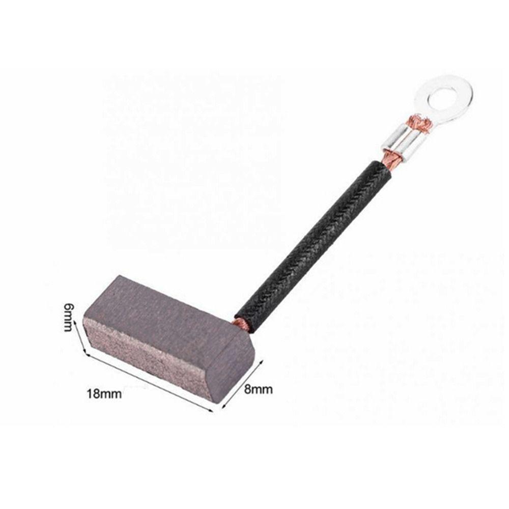 10pcs Hand Tools J460 6×8×18mm Brush Replacement Electric Motor Leads Generator Carbon Brushes Wire