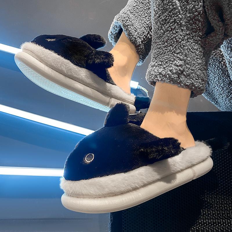 Горячая Распродажа Тапочки Акула Мужская Зимняя Домашняя Обувь Теплые Пушистые Тапочки Мужские Дизайнерские Мультяшные Хлопковые Тапочки Унисекс chanclas de hombre