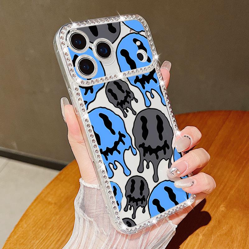 Чехол для телефона с узором из бриллиантовых астронавтов для iPhone 16e 17 Air 16 15 14 Pro Max 13 17 Pro Max 17 16 15 Plus Ударопрочный мягкий силиконовый чехол