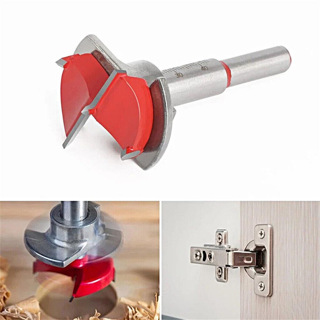 Hinge Drilling Puncher, High Accuracy Portable Hinge Drill Locator, Carpentry Punching Tool With 35mm Hole Opener For Cabinet Door Hinges Mounting