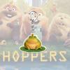 1/6Pcs Keychain Transparent Acrylic Finish Lightweight Keychain Cartoon Beaver Design Expressive Character Key Holder Bags Phone