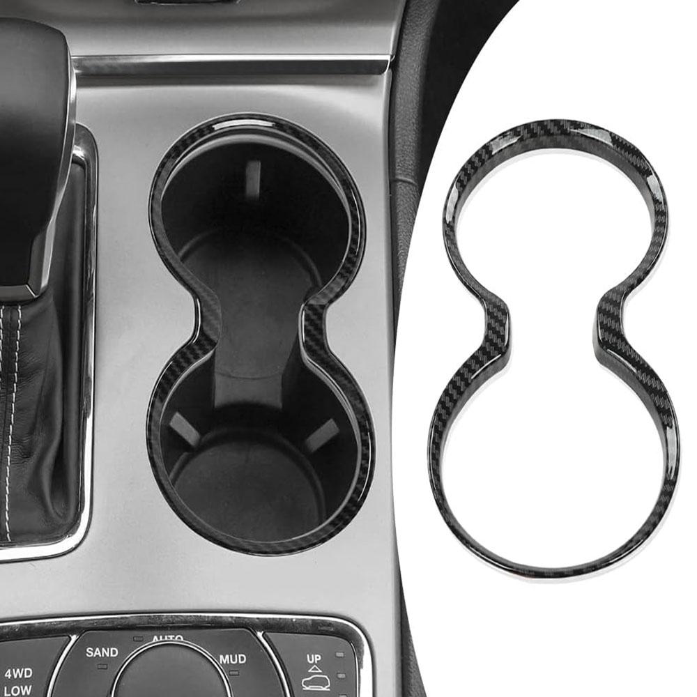 Накладка на подстаканник в стиле карбонового волокна для Jeep Grand Cherokee 11-21