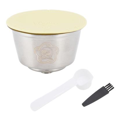 Многоразовая чашка для кофе из нержавеющей стали, многоразовая чашка для кофейных капсул с силиконовым покрытием