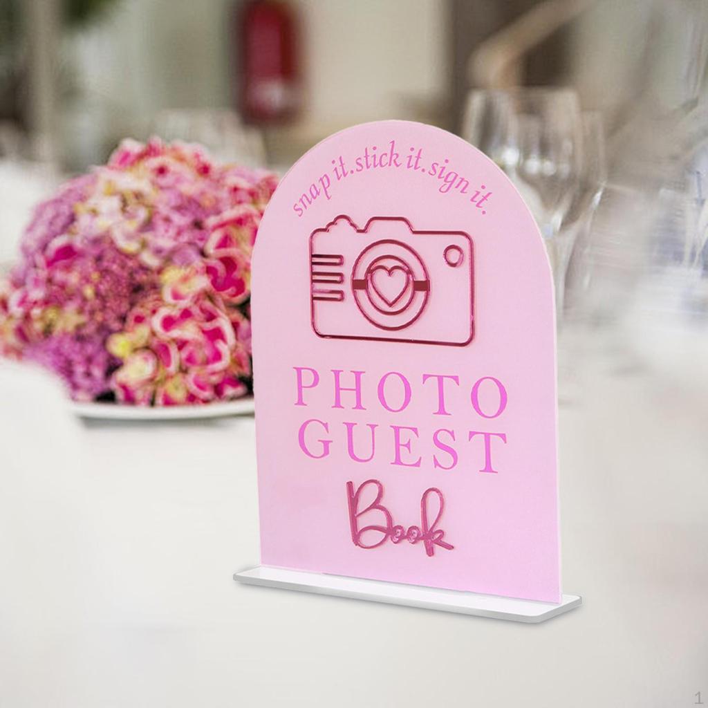 Акриловая табличка для свадебных мероприятий и украшения памятного стола на банкет