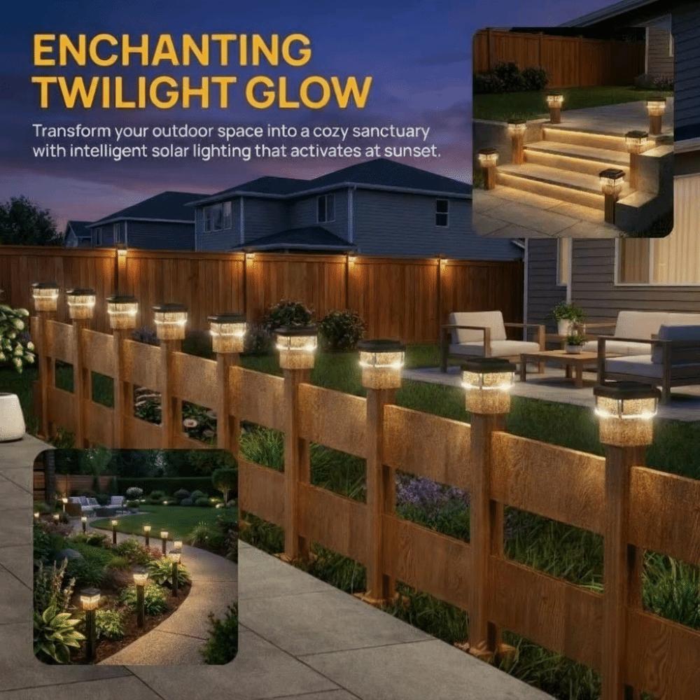 IP65 Waterproof Solar LED Post Cap Light LED Light Deck Lighting New Garden Lighting