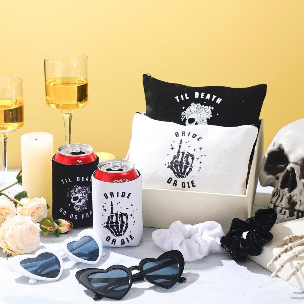 Norme Bride or Die Декор для девичника До самой смерти Вечеринка Подарочный набор с резинками для волос Косметичка Солнцезащитные очки