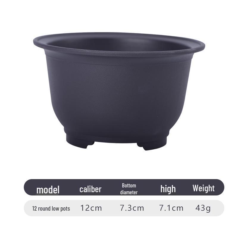 Rectangular Purple Clay Imitation Bonsai Flower Pot for Small Succulents