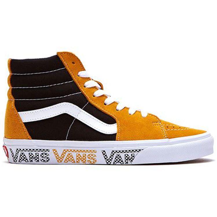 Vans Sk8 hi Черный Желтый Сращивание Унисекс 'Подсолнух Черный' VN0A4BV6SXY
