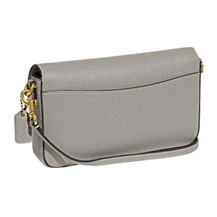 Coach C8439 Wyn Crossbody Bag Crossgrain Leather Dove Gray B4DOY