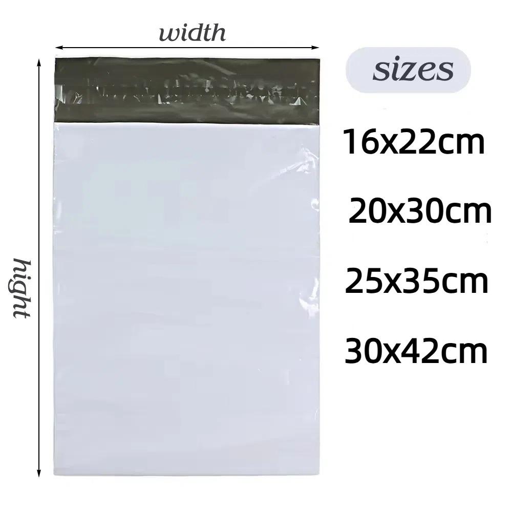 100pcs Self-adhesive Packaging Bag Sealing Waterproof Mailing Shipping Bag Express Logistics Dustproof Courier Bag