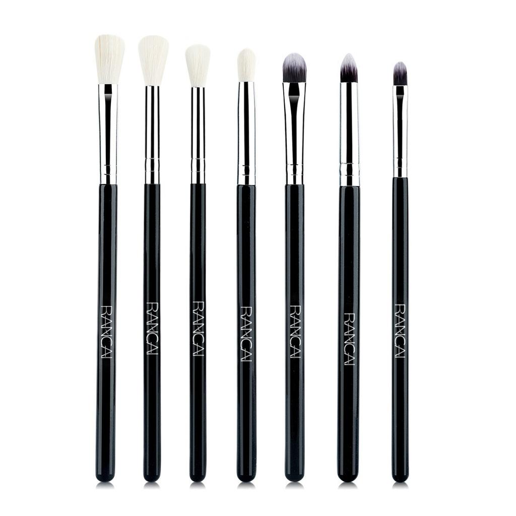 7 кистей для макияжа глаз, кисть для теней в стиле smoky eyes, набор для фиксации макияжа глаз, кисть для деталей и растушевки теней для начинающих.