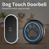 Smart Wireless LED Touch Doorbell with Waterproof Flashing Light for Pets