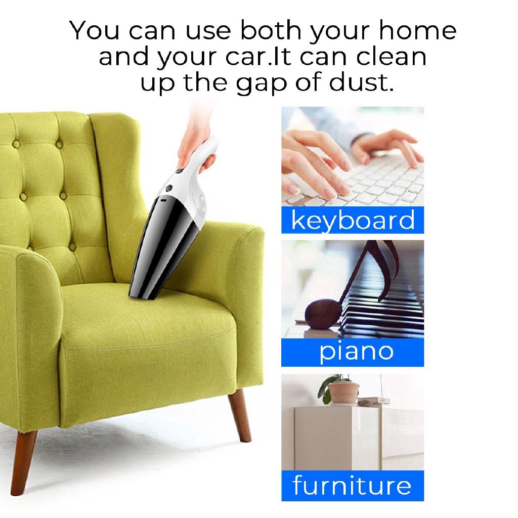 Автомобильный пылесос 12 В Ручной пылесос с сильным всасыванием 120 Вт Для автомобиля Дома Влажная и сухая уборка Двойного назначения Электроника Запасной фильтр