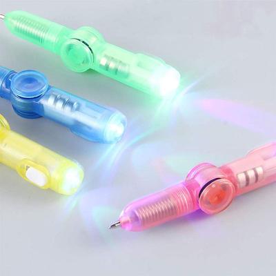 2в1 Ручной Спиннер Светодиодная Ручка Светильник Fidget Spin Edc Autism Гироскоп Светится Темный