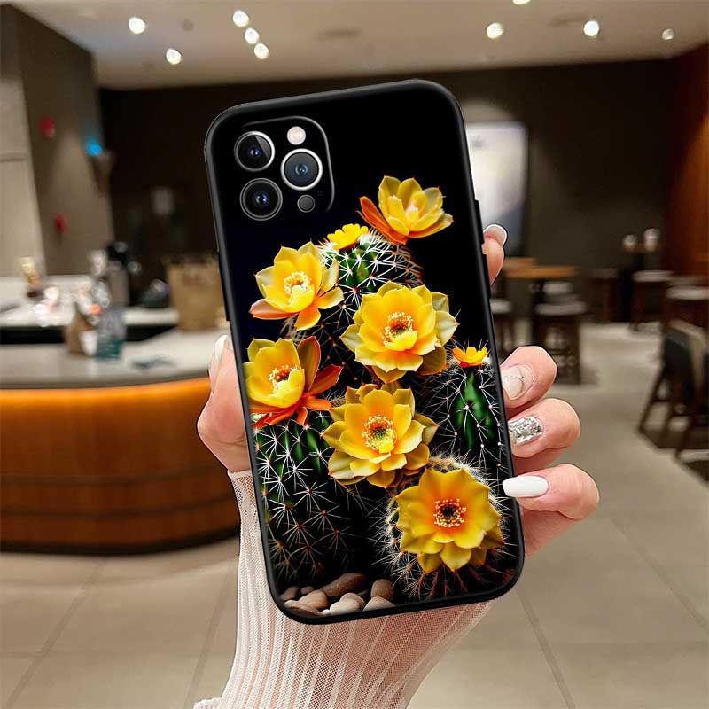 UP49 Watercolour Cacti Phone Case for Samsung Galaxy S20 S21 S22 Ultra FE + Plus A21S A22 A24 A25 A26 A30 A30S A31