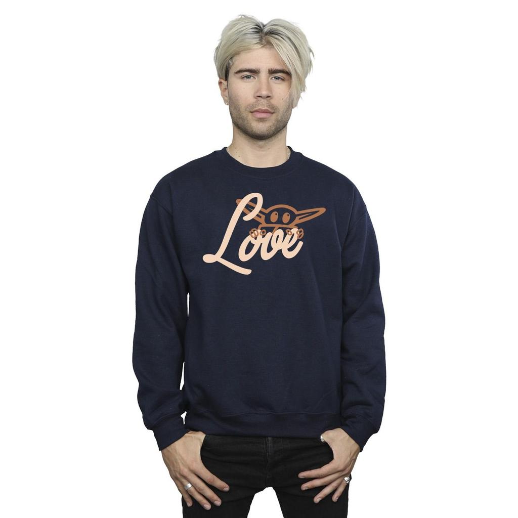 Star Wars Mens Grogu Love Sweatshirt