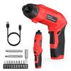 Small Electric Electric Impact Hole Power Tool 2 Types of USB LED Strong Easy To Suitable for Women and Storage DIY Handmade Interior Screwdriver,