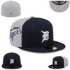 Detroit Tigers Size Cap, Closed Hat, Baseball Cap, Sun Visor, Embroidered Hat, Multi-Color.