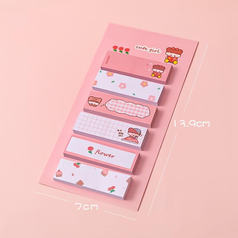 1 Piece Cute Animals Girls Sticky Note Notepad Memo Pad Office School Supplies Stationery Planner Adhesive