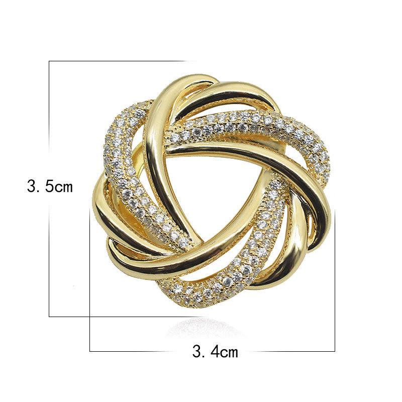 High-End Dual-Purpose Flower Brooch & Scarf Buckle Corsage Pin