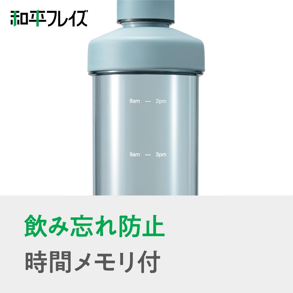 Бутылка для воды Wahei Phrases, кружка, бутылка для воды, 1 л, синяя, с широким горлом, кувшин, бутылка для холодной воды, бутылка для холодильника в любом месте, прозрачная бутылка RH-1746