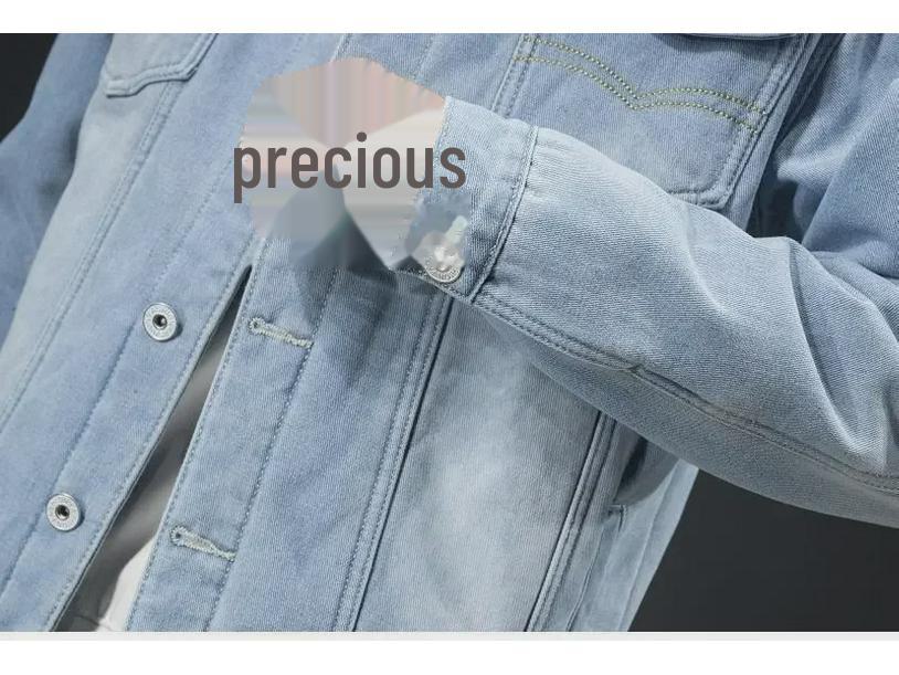 Мужское утепленное джинсовое пальто осенне-зимнего сезона - большого размера, теплое, в корейском стиле