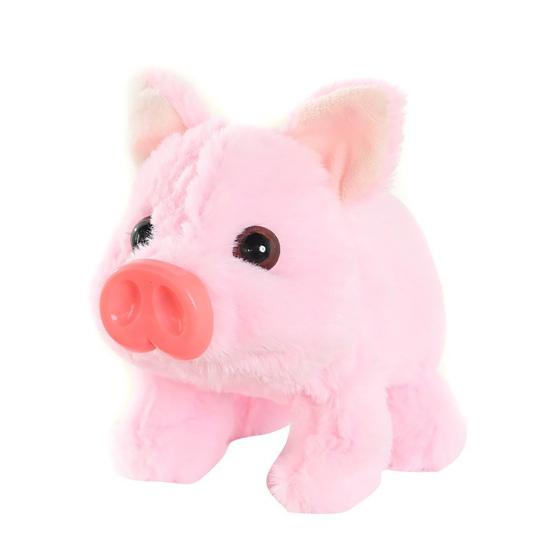Electric Pig Plush Toy Interactive Walking Piggy Doll with Sound Motion Realistic Stuffed Animal Doll