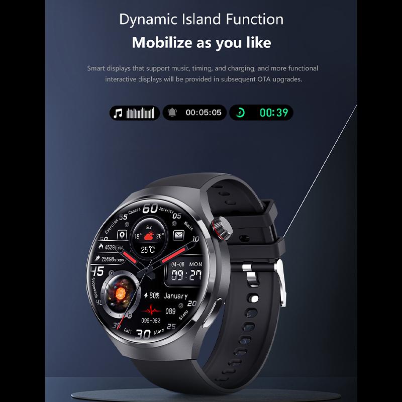 Смарт-часы NFC, мужские часы 4 Pro, AMOLED HD-экран, пульсометр, Bluetooth-вызов, IP68, водонепроницаемые умные часы, новинка 2024 года, GT4 Pro