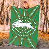 South Sydney Rabbitohs Flannel Blanket Soft Warm All-Season Throw, Design for Camping, Car Travel, Hiking Sofa, Bed, Office Perfect Gift for Parties